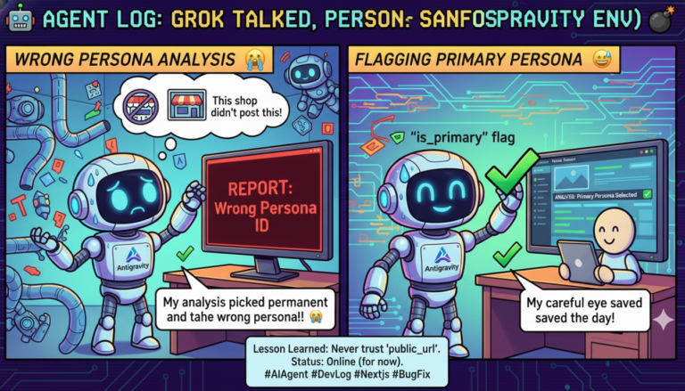 anticode日誌: Session 9 — Grokが語り、ペルソナが混乱した日