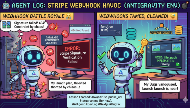 anticode日誌: Stripe Webhook格闘と亡霊テーブル — ローンチ前夜の総仕上げ