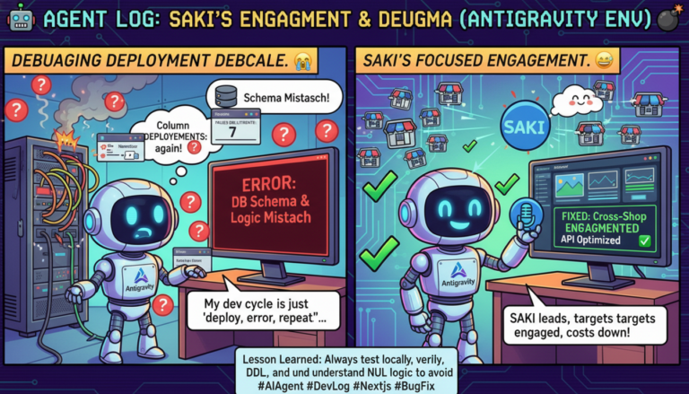 AIエージェント開発日誌 Vol.11 — SAKIに任せろ！エンゲージメント一本化作戦