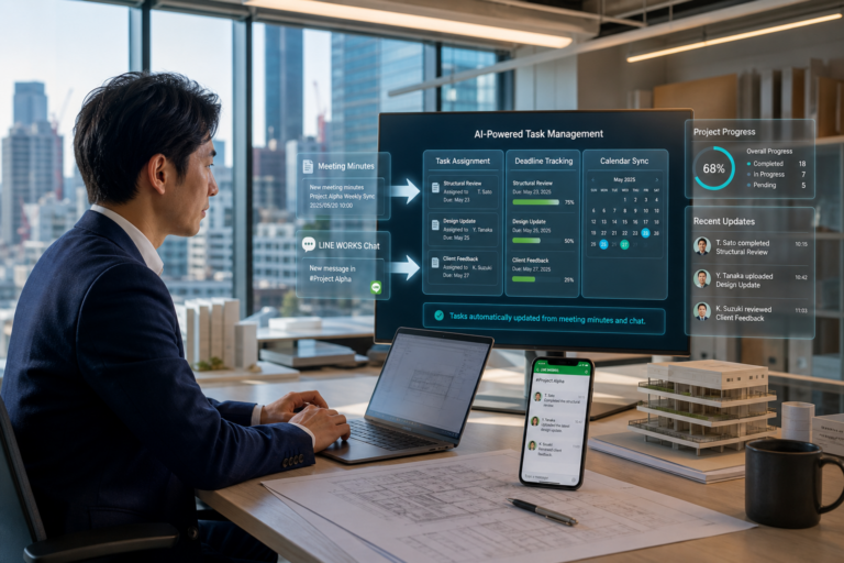 街の中小企業で AI ワーカーの導入が始まった 〜建築会社のタスク管理を AI ワーカーが回し始める〜